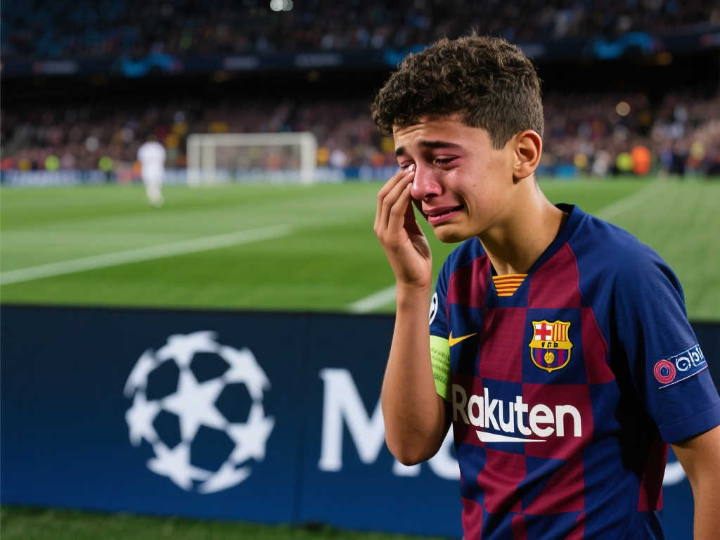 亚马尔泪洒赛场！17岁梅西传人遗憾止步欧冠决赛