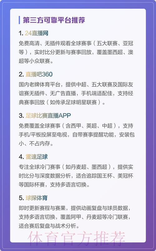世界杯高清直播平台精选推荐