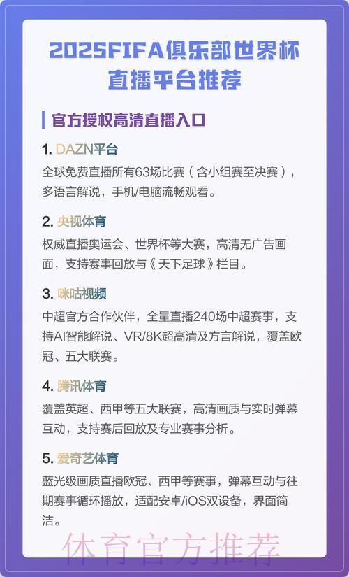 世界杯高清直播平台精选推荐